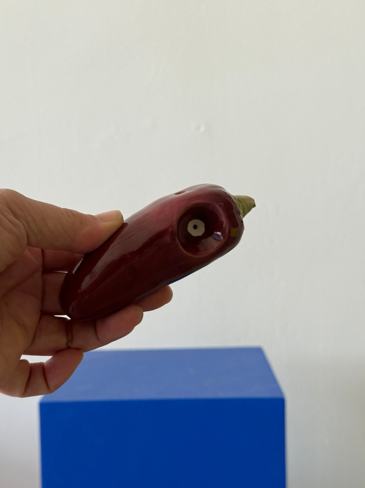 Ficus Ceramica Jalapeno Pipe DARK RED